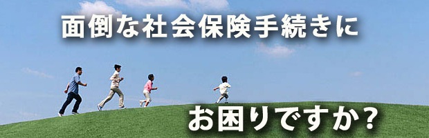 社会保険（健康保険・厚生年金）のサポート、アドバイス、事務代行ですか？　どうぞお任せ下さい