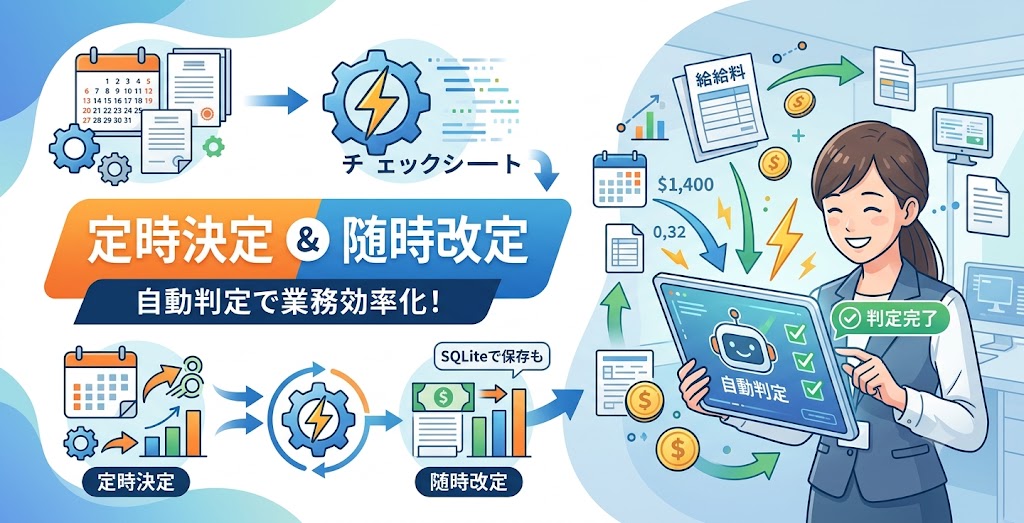 算定も月変もチェック!「社会保険等級チェックシート」公開