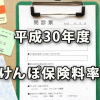 平成30年度協会けんぽ健康・介護保険料率改定の発表