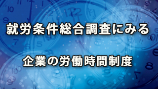 就労条件総合調査にみる 企業の労働時間制度