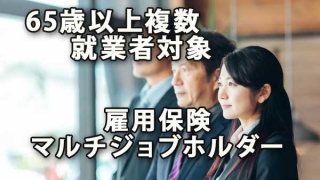 65歳以上複数就業者が対象の雇用保険マルチジョブホルダー制度