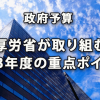 政府予算にみる厚労省が取り組む2023年度の重点ポイント